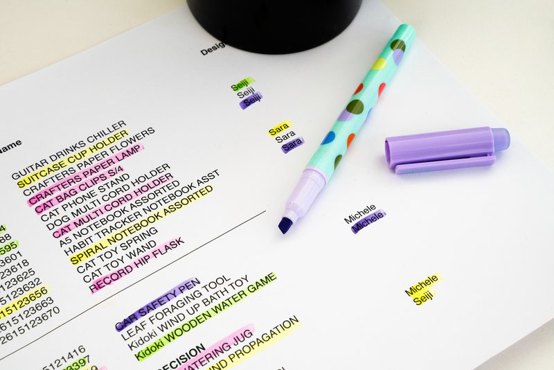 Löschbare Textmarker von Inkerie