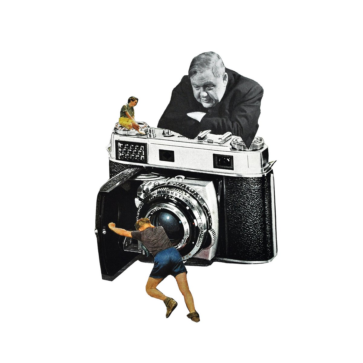 Vintage Surreale Collage – A4 Kunstdruck (Archivsammlung) 10 Stück