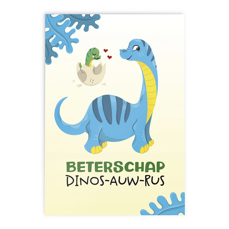 Cartes de vœux Dinosaure Félicitations Dino Girls // Set 3 Pièces