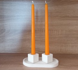 Bougie conique en cire d'abeille couleur pastel 10" - Faites votre mélange de couleurs