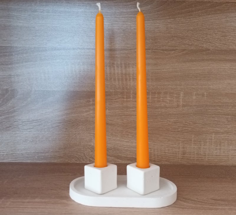 Pastel Color 10" Beeswax Taper Candle - Make your color mix