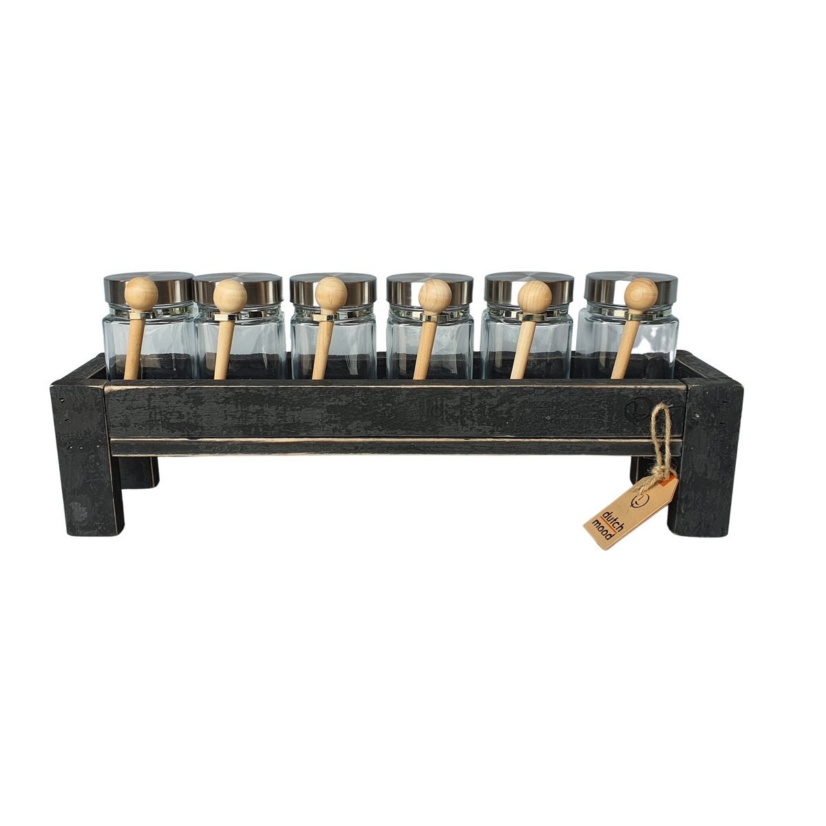 tray black berlin glass hold narrow 50