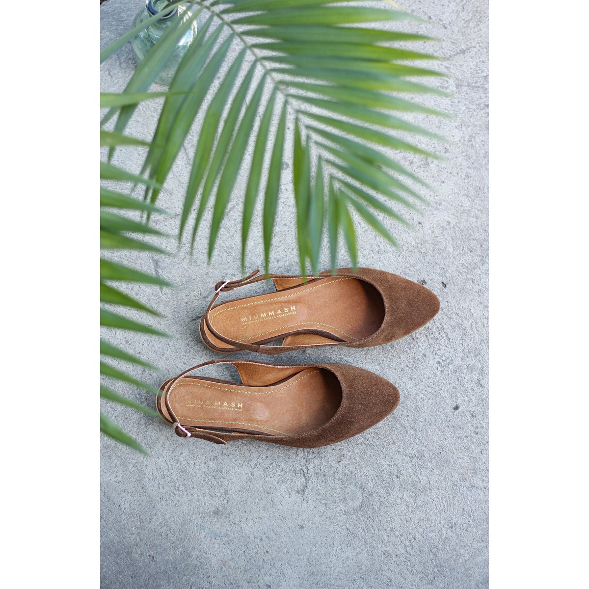 Ballerinas aus Wildleder - Oriana - Zigarrenbraun 35-42
