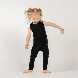 Kids' 160 Merino Pants Black