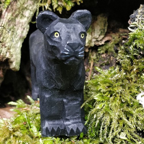 Wudimals® Wooden Panther Animal Toy