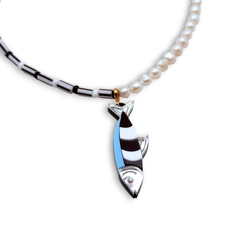 Parel Sardine ketting – Parel vis ketting