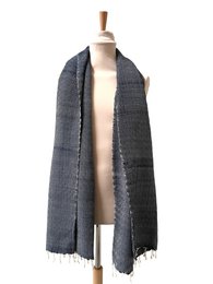 Le Grand Krama Chaud Bleu Marine - Homme