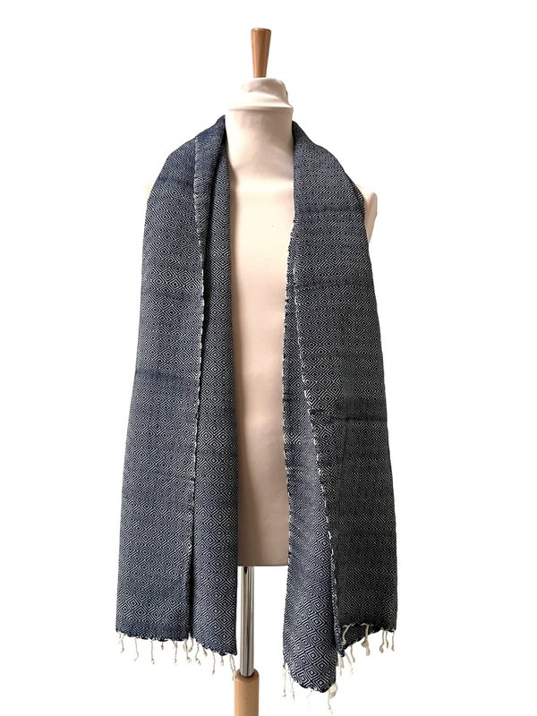 Le Grand Krama Warm Navy Blue - Men