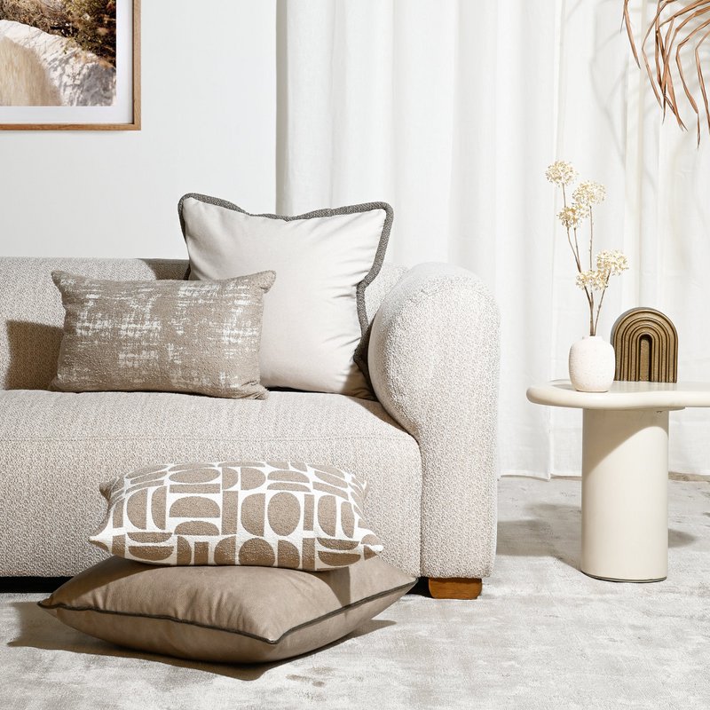 Stormy Oat - Fabric Cushion - 40 x 60