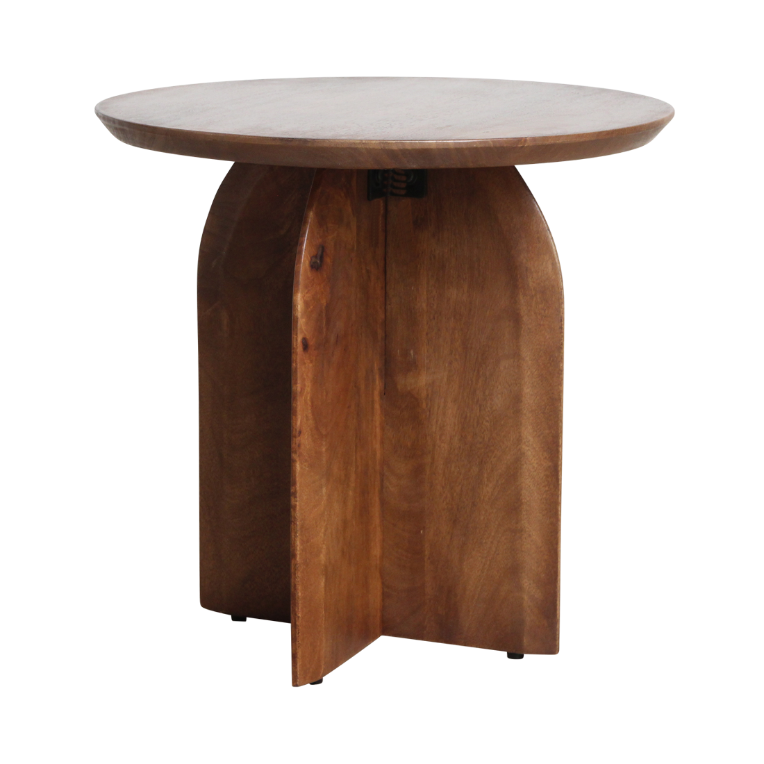 Bullnose sidebord mangotræ - Ø50 cm
