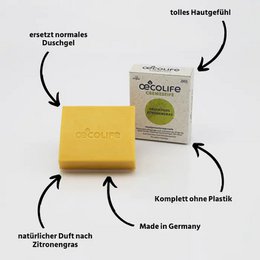 Solidne mydło naturalne o zapachu trawy cytrynowej