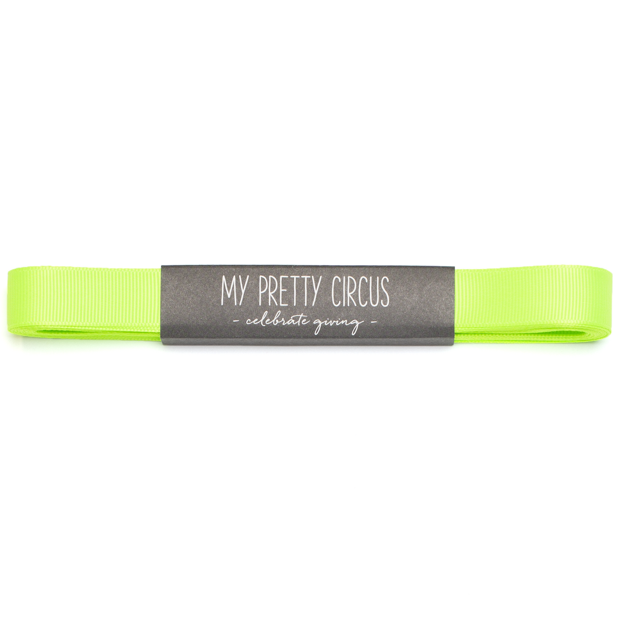 Gift ribbon neon yellow, neon yellow ribbon easy to tie, 16mm x 5m neon grosgrain ribbon for wrapping gifts