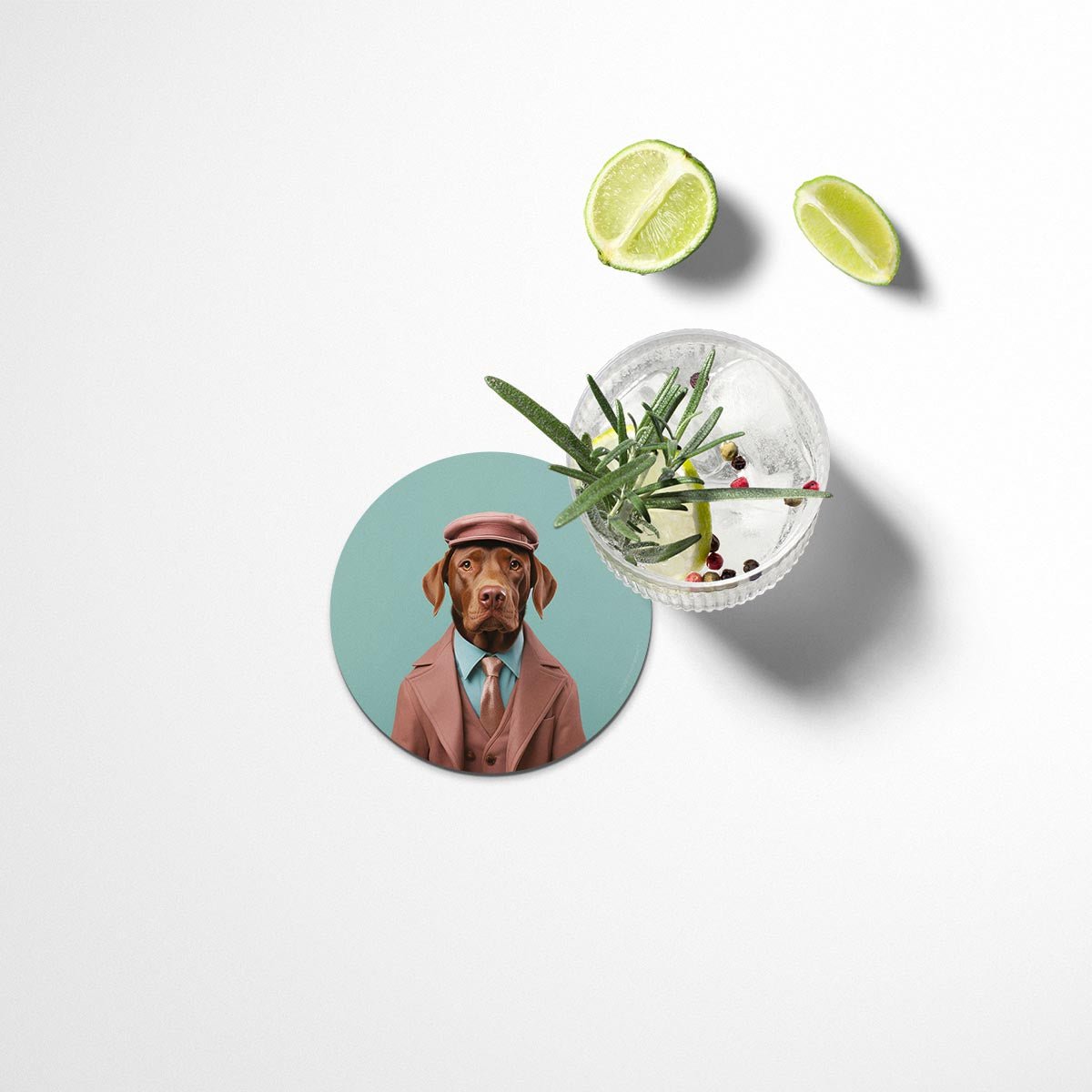 Funny Dog Coasters Set
