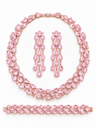 Errötendes Diamant-Couture-Schmuckset