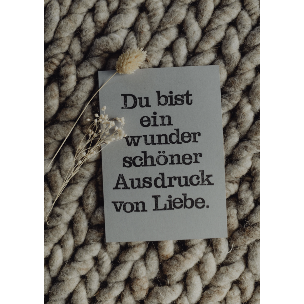 Cartolina affrancata "Ausdruck von Liebe"