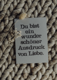 Stamped Postcard "Ausdruck von Liebe"