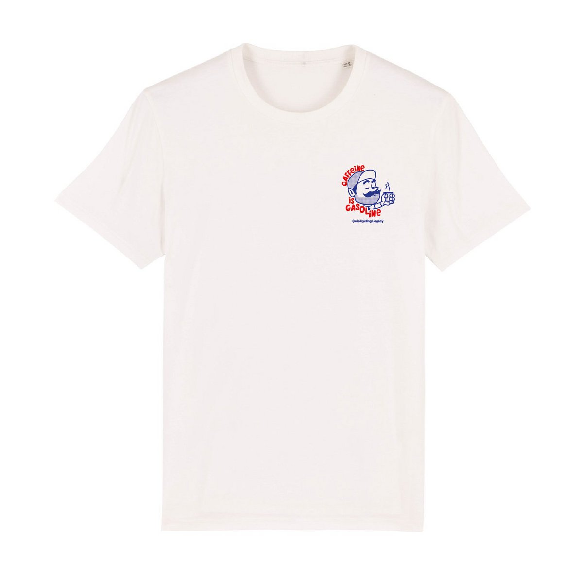 La caféine est un T-shirt cycliste unisexe à essence