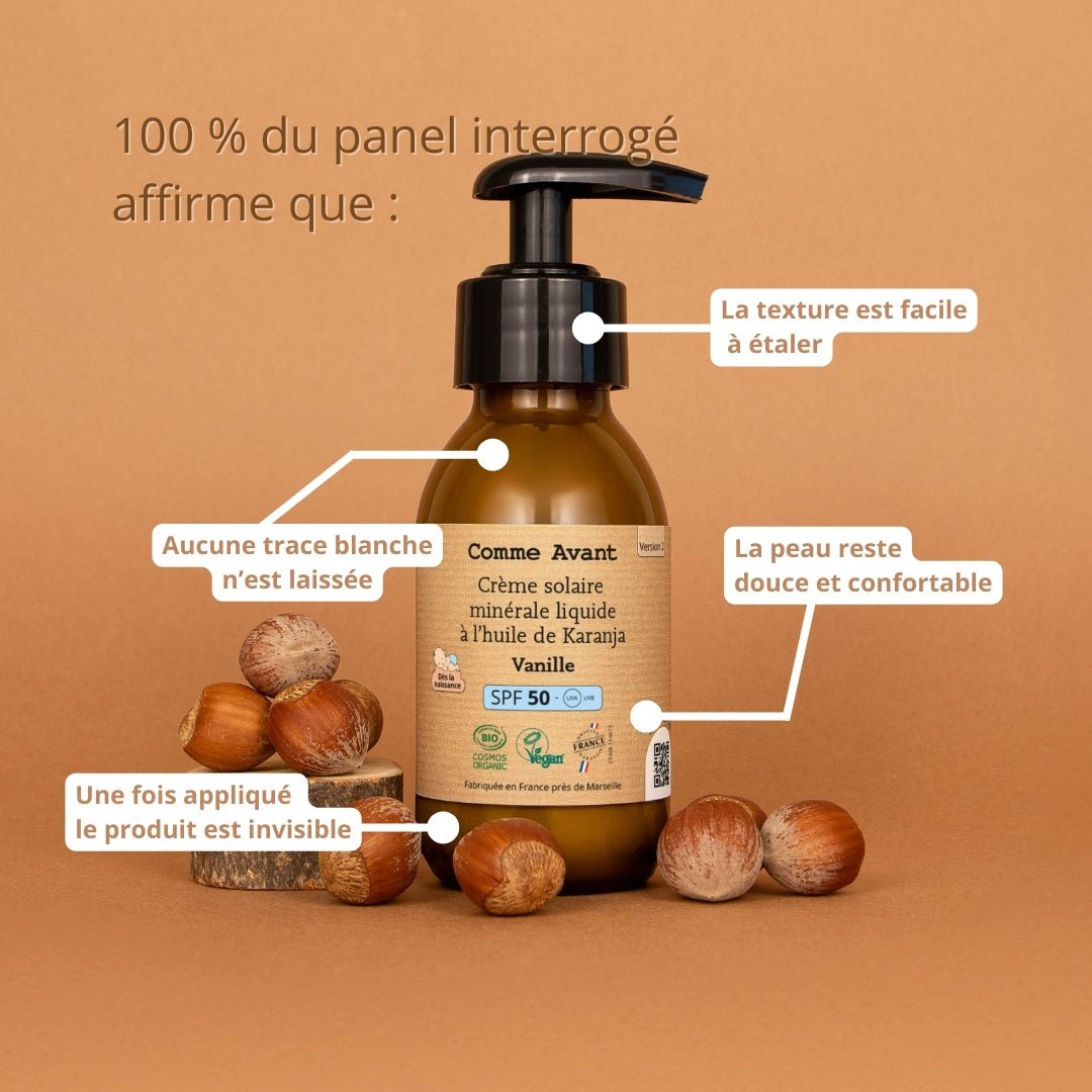 Mineraal vloeibaar zonnescherm SPF50 - Versie 2