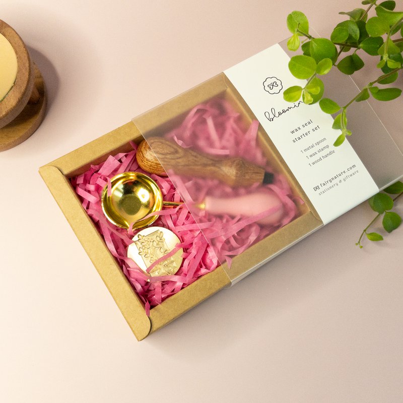 Wax Seal Starter Set - Cuchara y sello - Bestseller, Vintage, Sello de sobre, Papelería, Pasatiempos