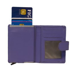 Cardprotector - Miniwallet - Mini wallet - Leather card holder leather - Credit card holder In 11 Colors