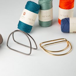 Maniglia per borsa in metallo - Forma a D