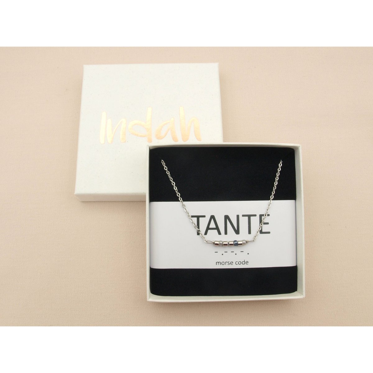 Morse code ketting, tante