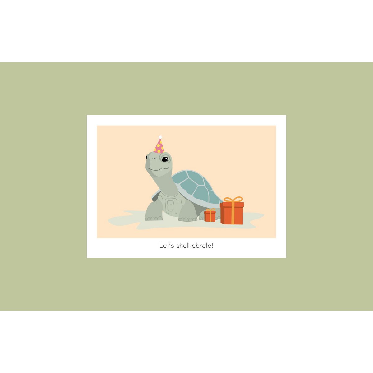 Kerstkaart - Let's shellabrate