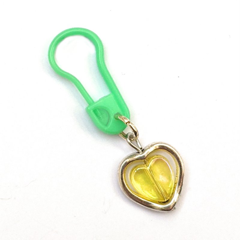 Metalen "hart zilveren kleuren", 10 set