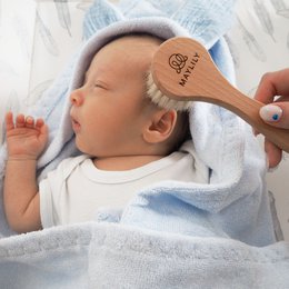 Set de 2 cepillos para el pelo de bebé