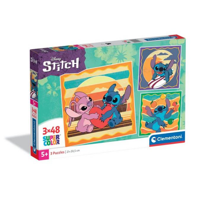 Clementoni puzzel 3x48st vierkante steek