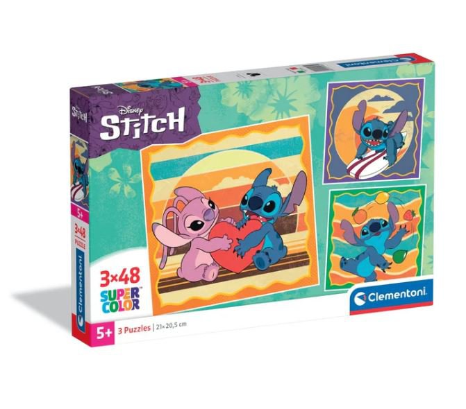 Clementoni puzzel 3x48st vierkante steek