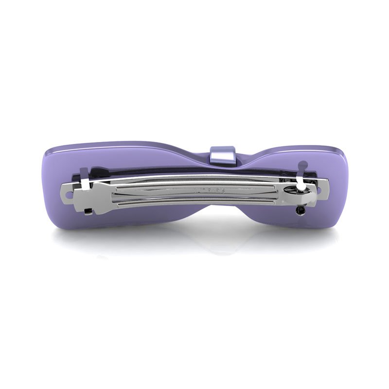 Pasador de pelo de acrílico y cristal - Violeta