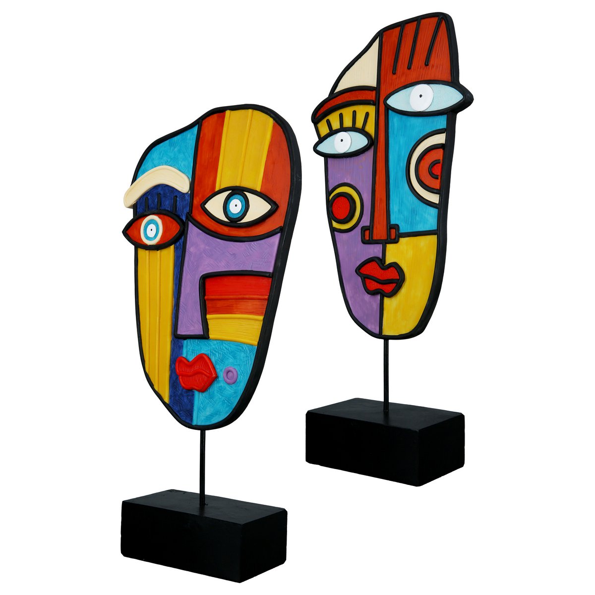 Poly sculpture face "Abstract" VE 2 so