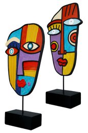 Poly skulptur ansigt "Abstract" VE 2 så