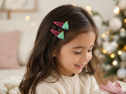 Weihnachts-Haarspangen – Weihnachtsbäume