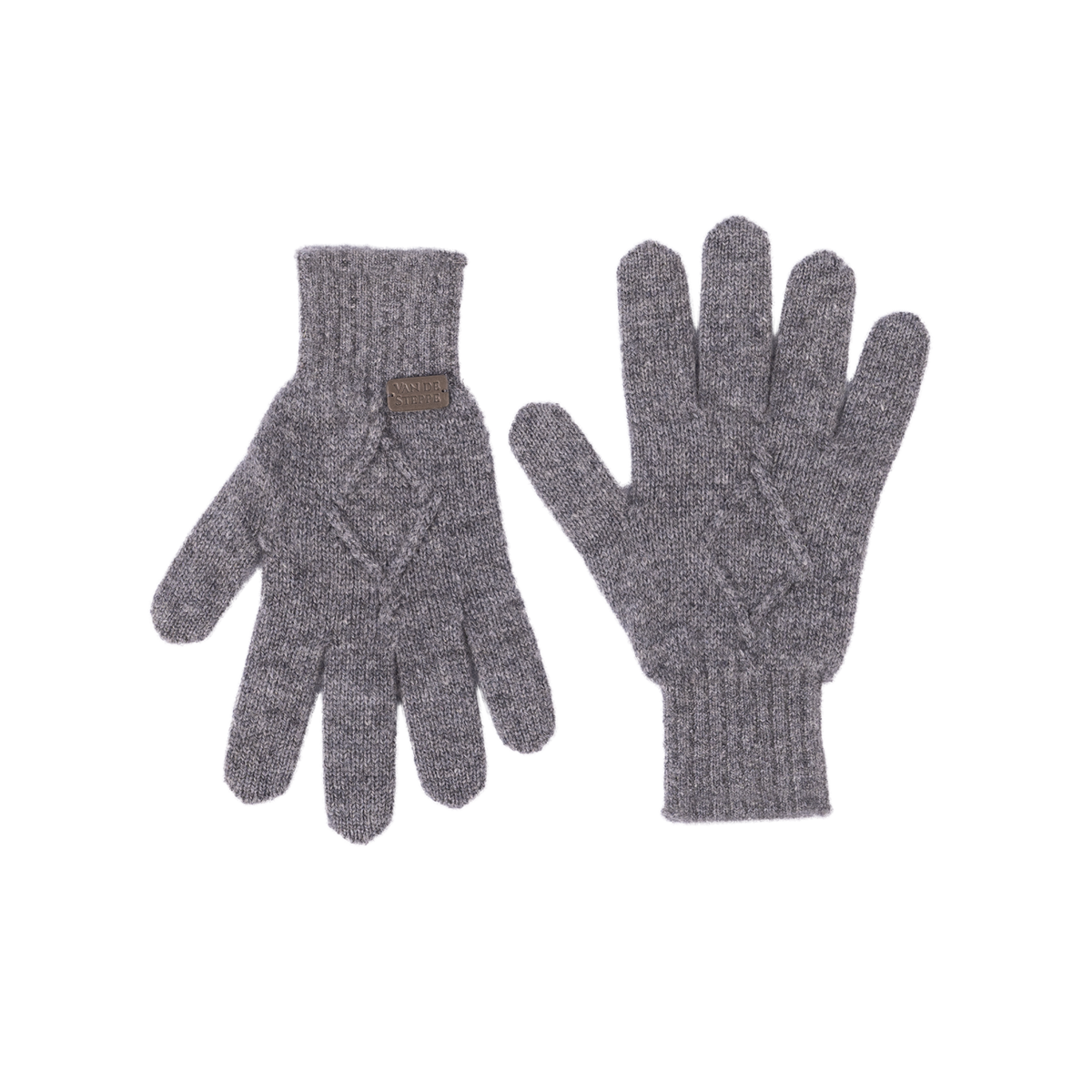 Spade Knit Cashmere Gloves