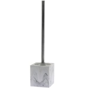 MARBLE FINISH ACRYLIC BATHROOM TOILET HOLDER _9.5X9.5X40CM LL87171