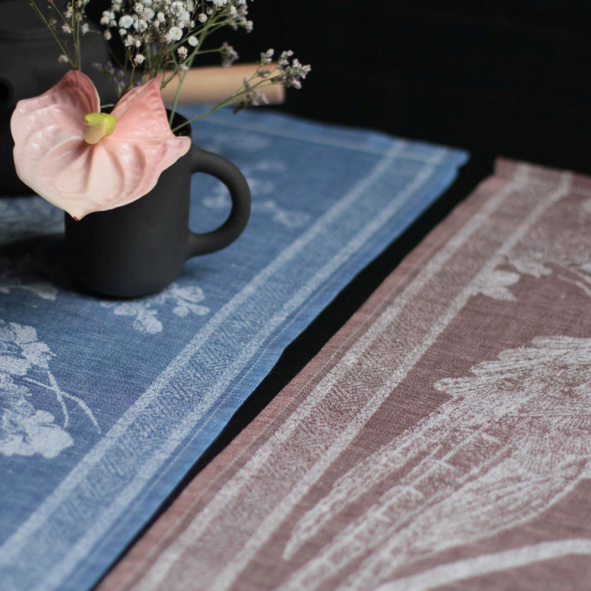 Serviette en lin Vogel - marron