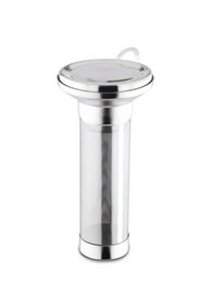 Deep tea filter for vacuum jugs including drip tray
