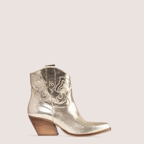 Bradley Nova Lizard Texan Ankle Boots