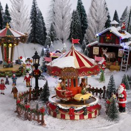 Miniatura del villaggio di Natale Luville Originals Rosso