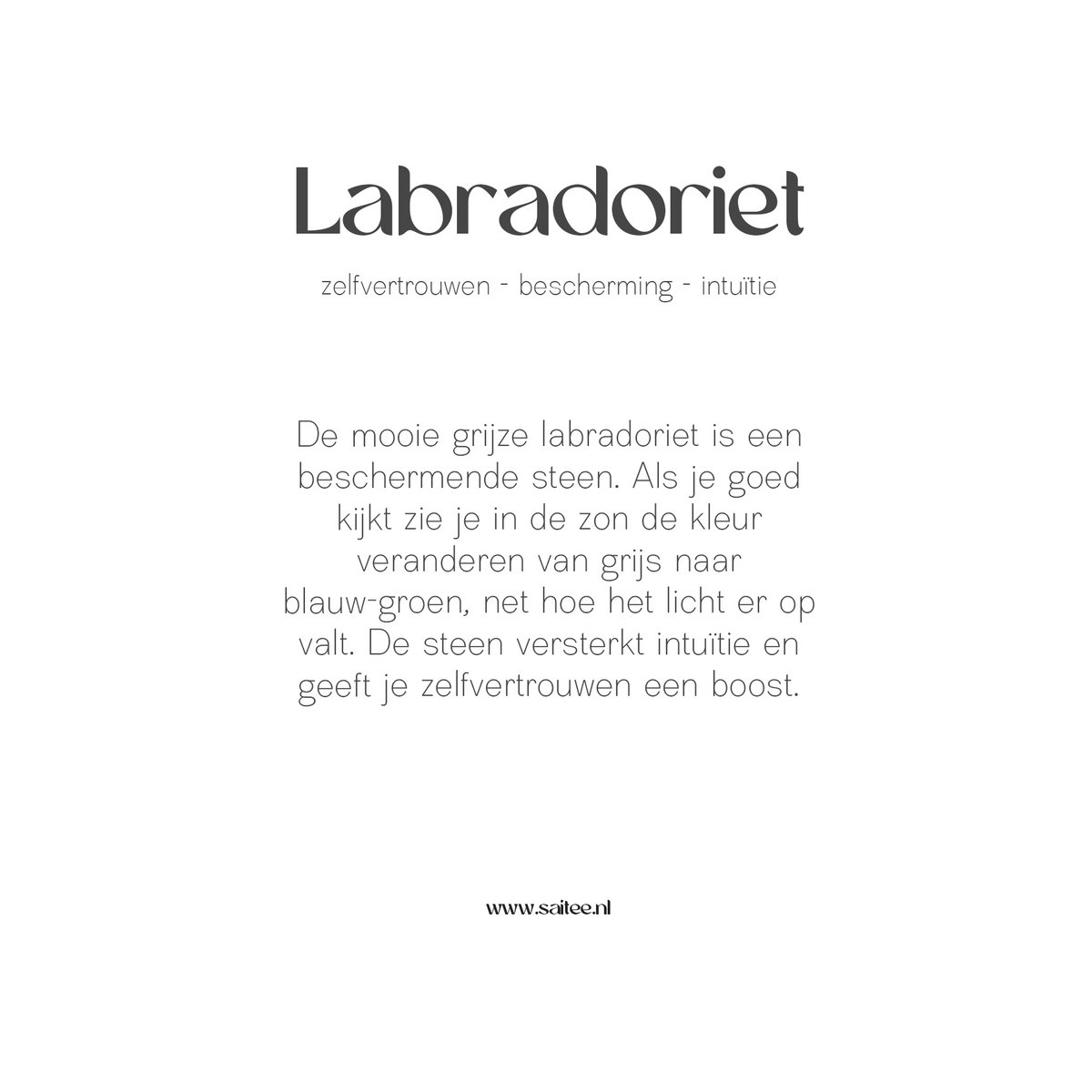 Labradoriet edelsteen armbandje