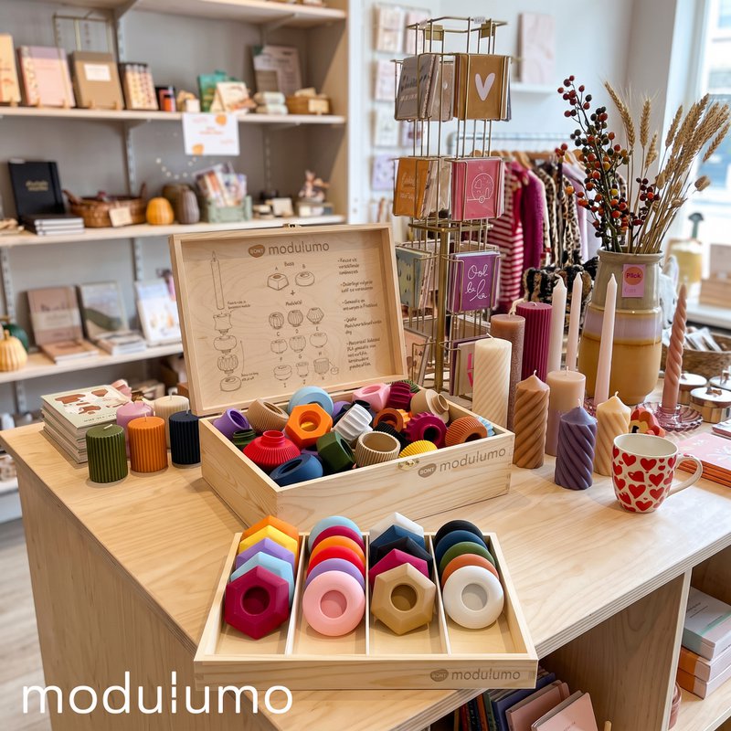 Modulumo – Startset – 50 modules + gratis houten display!