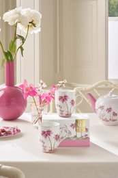 Set/2 Mugs Large Jolie Dots Gold Pink 350ml