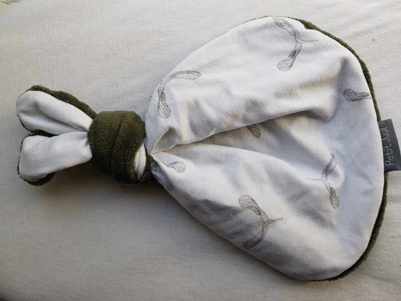 Bottone coniglio elica verde teddy