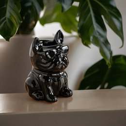 Burnt Ceramy Boubou Black Boubou Parfume - Lakerede keramiske dyr - Grundlægningsdiffusor Duftende voks, æteriske olier, dufte - dekorativ idé