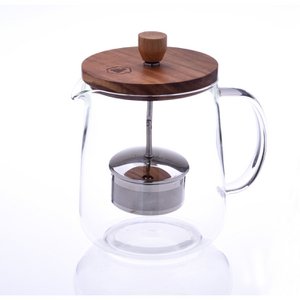 Teapot with Wooden Lid and Removable Infuser 1L