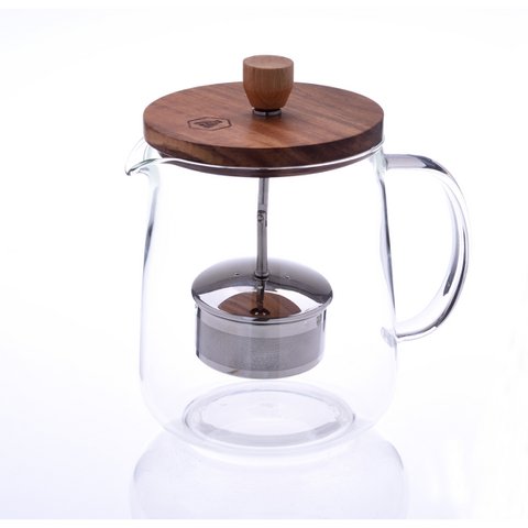 Teapot with Wooden Lid and Removable Infuser 1L