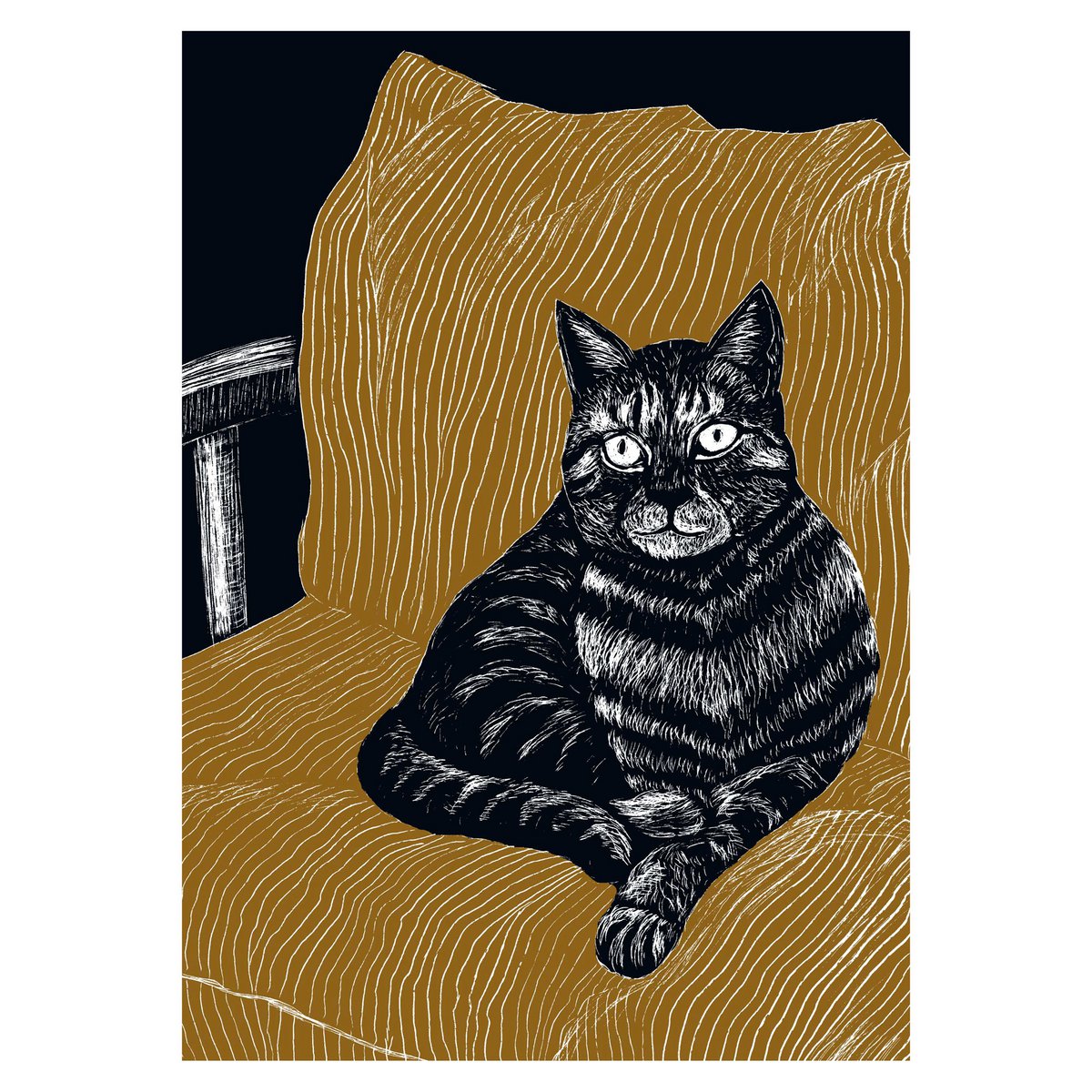 Affiches | Kat op kussen