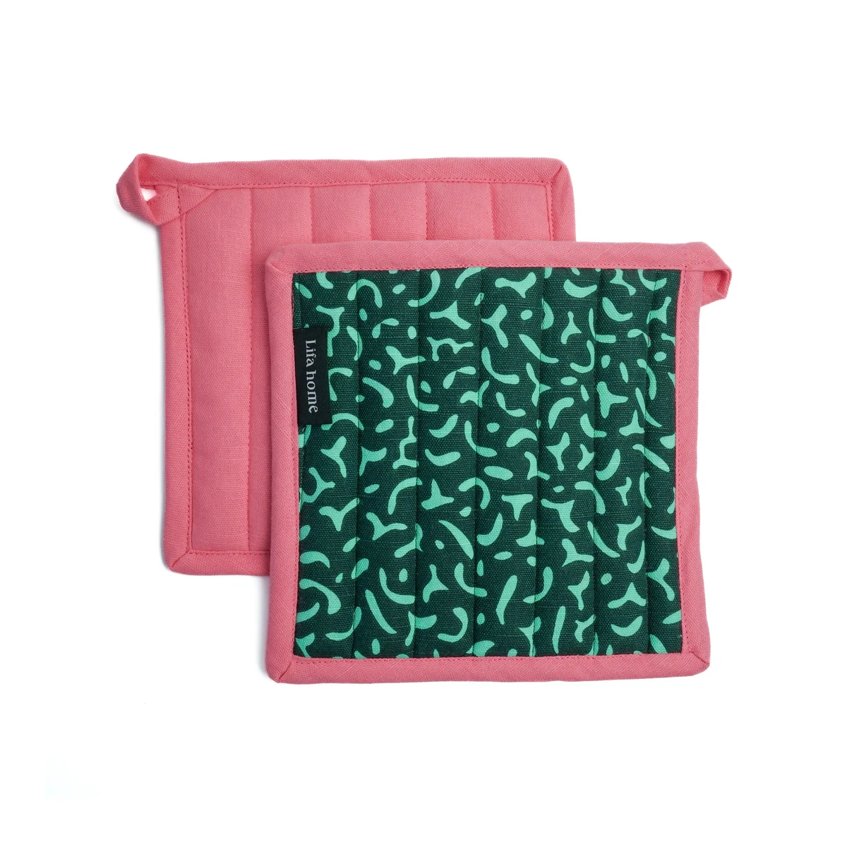 Pot Holders Set Vivid Green Green - set of 2